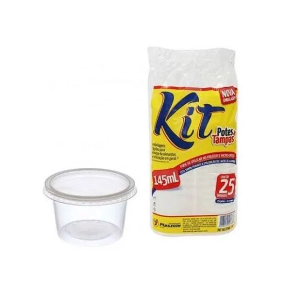 Pote Plaszom 145ml PP Redondo c/tampa 1000 unids