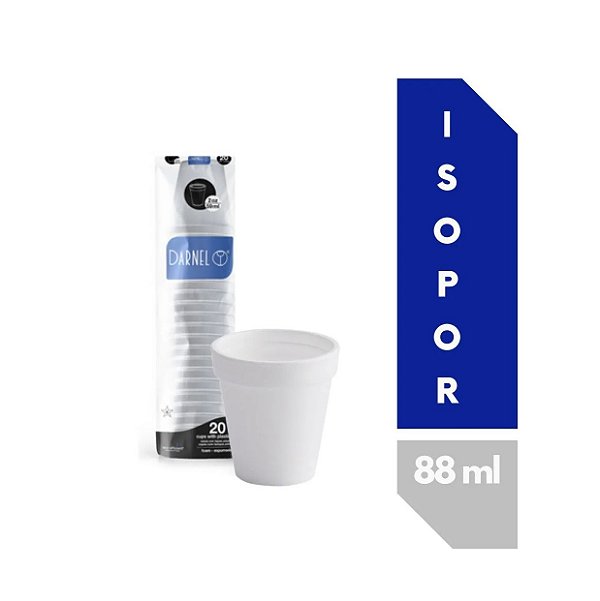 Copo Isopor 88ml Darnel 03Oz 2000 unids