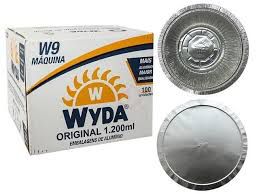 Marmitex aluminio nº09 1000ml (maquina) tampa aluminio Wyda 100 unids