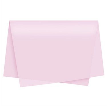 Papel Seda Rosa Claro c/ 100 unids