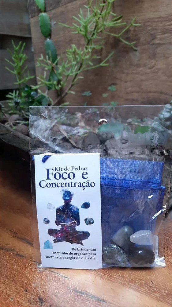 Kit de Pedras Foco e Concentração