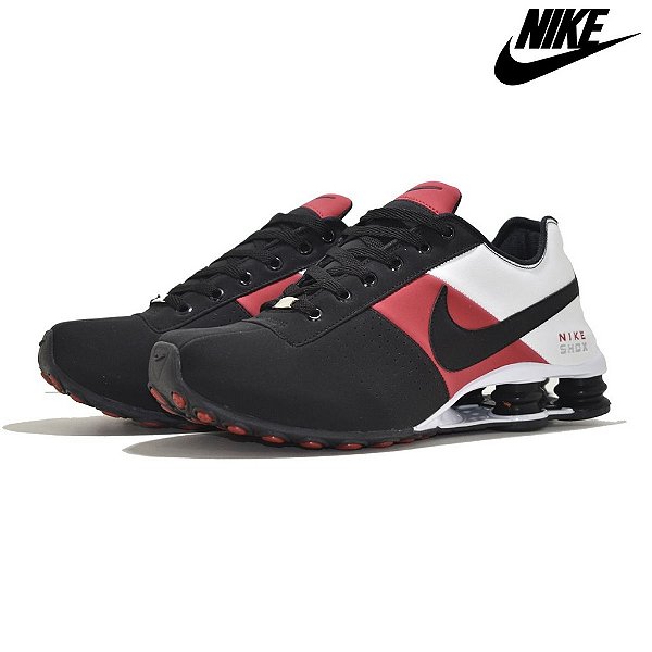 nike shox preto e branco