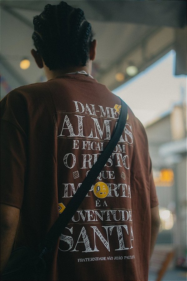 Camiseta Dom Bosco Marrom Long Line