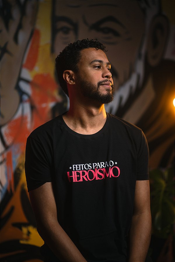 Camiseta Meus Herois Foto Oversized