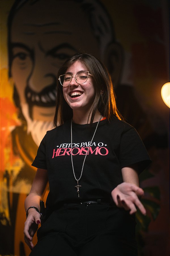 Camiseta Meus Herois Foto Baby look