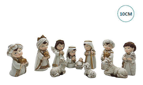 MINI PRESEPIO - 11 PCS T:10CM