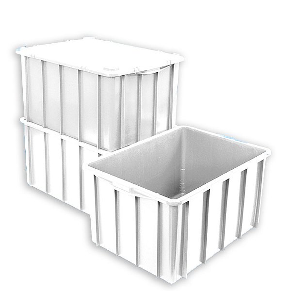 Caixa Plástica Fechada 130 Litros - Mod.1010 -Sem tampa