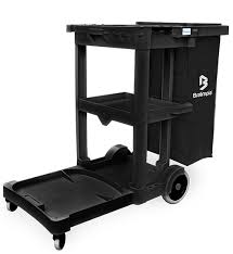 Carro Funcional América Bralimpia Black * Bolsa preta
