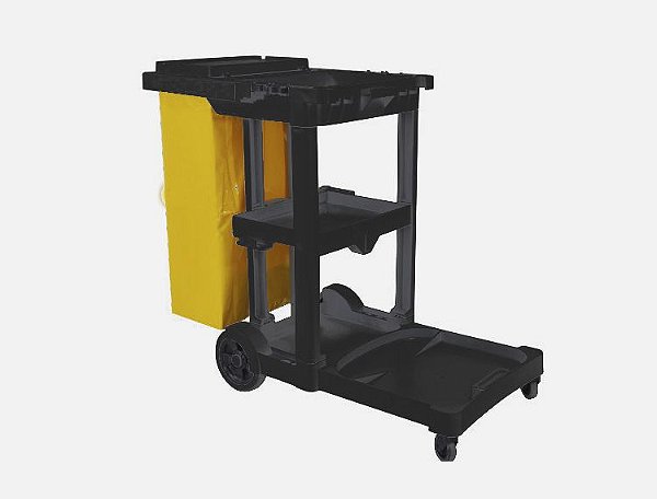 Carro Funcional América Bralimpia Black * Bolsa amarela
