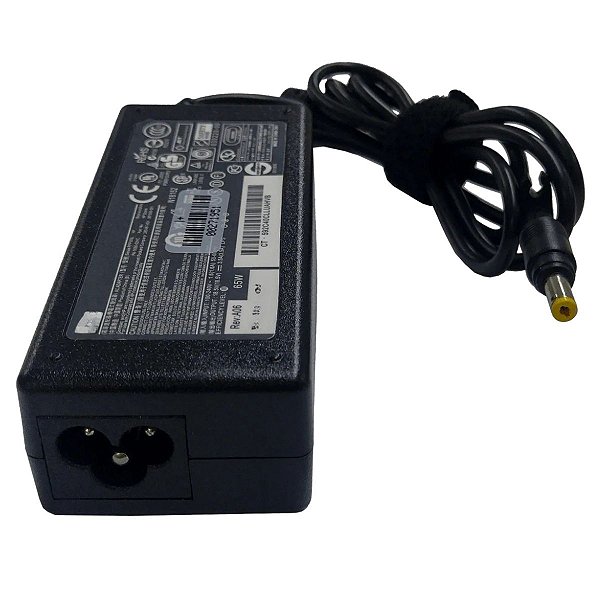 FONTE PARA NOTEBOOK HP 18.5V 3.5A 65W PLUG HP COMPAQ (4.8*1.7)