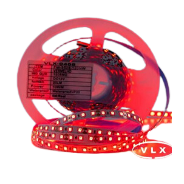 FITA DE LED 12V VERMELHO 3528 120LED + IP20 + 5M