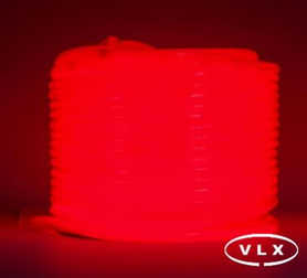 FITA DE LED NEON SILICONADA 110V VERMELHO 360° 3528 144LED + IP67 + 100M (TOMADA)