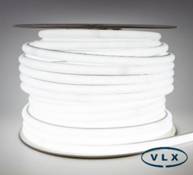 FITA DE LED NEON SILICONADA 110V BRANCO FRIO (6500K) 360° 3528 144LED + IP67 + 100M (TOMADA)