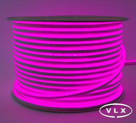 FITA DE LED NEON SILICONADA 110V ROSA 3528 60LED + IP67 + 100M (TOMADA)