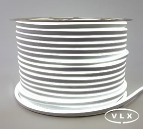 FITA DE LED NEON SILICONADA 110V BRANCO FRIO (6500K) 3528 60LED + IP67 + 100M (TOMADA)