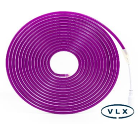 FITA DE LED NEON SILICONADA 12V ROXO 3528 60LED + IP67 + 5M
