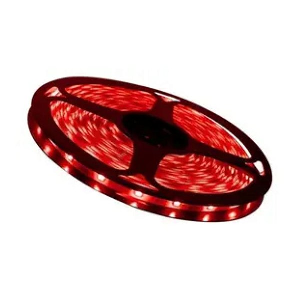 FITA DE LED 12V VERMELHO C/SILICONE 3528 60LED + IP65 + 5M