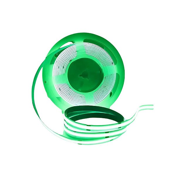 FITA DE LED COB 220V VERDE 320LED + IP65 + 10M (TOMADA)