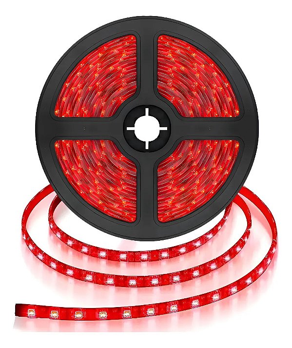FITA DE LED 12V VERMELHO 3528 240LED + IP20 + 5M