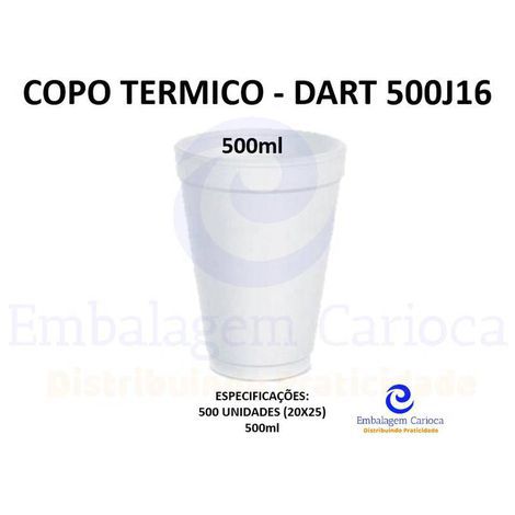 COPO TERMICO 500ML 20X25 DART 500J16