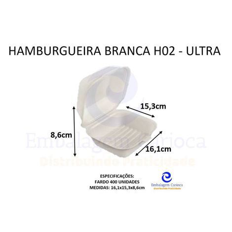 HAMBURGUEIRA BRANCA H02 FD.400 ULTRA 16,1X15,3X8,6