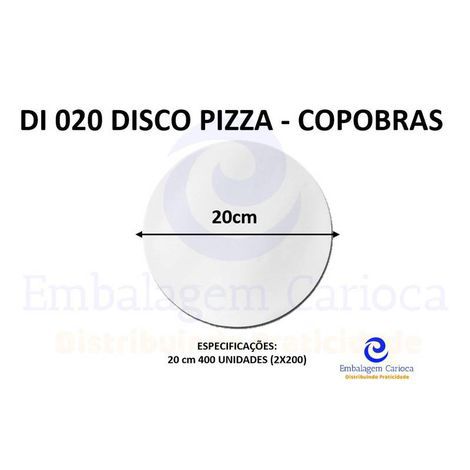 DI 020 DISCO PIZZA 20CM FD.2X200 COPOBRAS