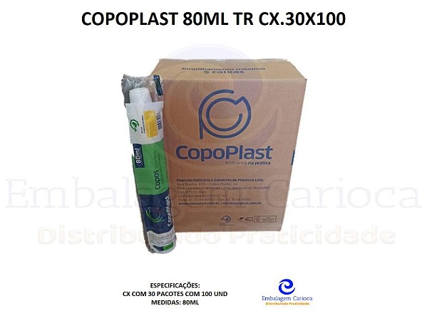 COPOPLAST 80ML TR CX.30X100