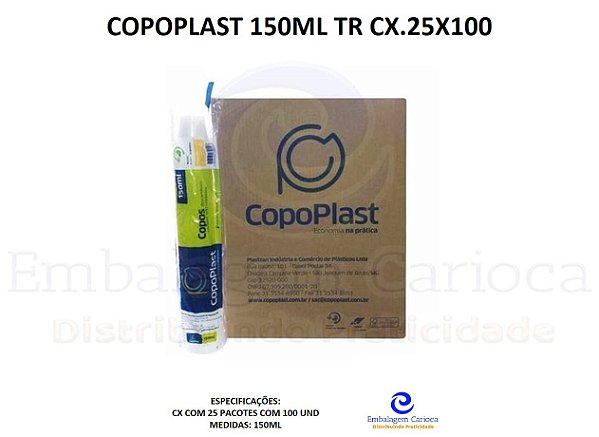 COPOPLAST 150ML TR CX.25X100
