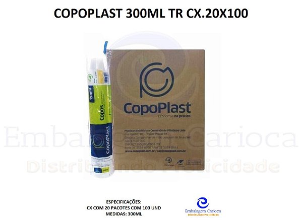 COPOPLAST 300ML TR CX.20X100 C-300