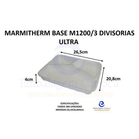 MARMITHERM BASE 3D M1200/3 DIVISORIAS C/300 ULTRA 26,5X20,8X4,0
