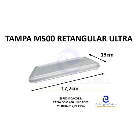 TAMPA M500 RETANGULAR FD.400 ULTRA 17,2X13