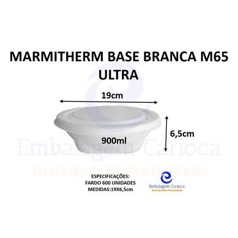MARMITHERM BASE BRANCA M65 FD.600 ULTRA 19X6,5 900ML