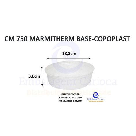 CM 750 MARMITHERM BASE REDONDA FD.2X50 COPOPLAST 18,8X3,6
