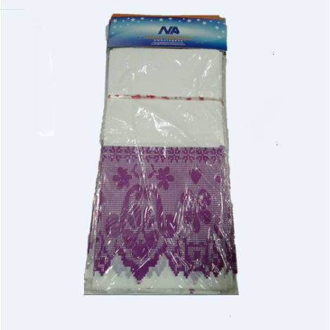 TOALHA MESA 70X70 LEITOSA DECORADA LILAS PCT C/10 UND