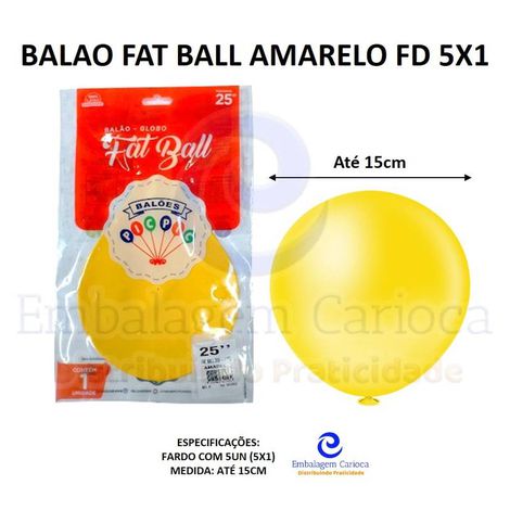 BALAO FAT BALL AMARELO FD 5X1