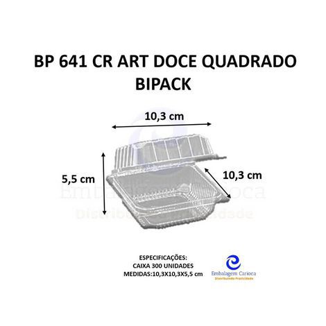 BP 641 CR ART DOCE QUADRADO CX.300 BIPACK
