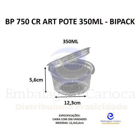 BP 750 CR ART POTE 350ML CX.200 BIPACK