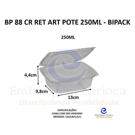 BP 88 CR RET ART POTE 250ML CX.200 BIPACK