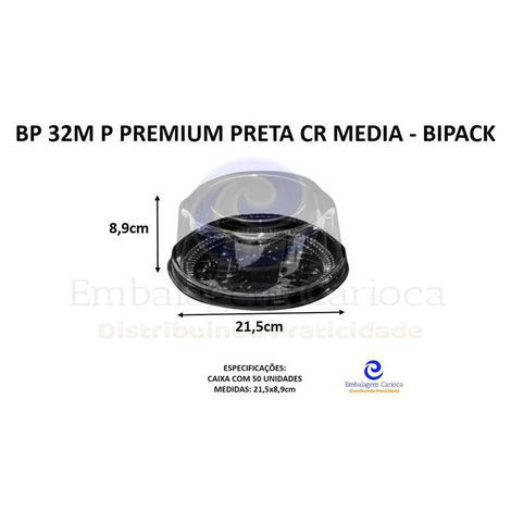 BP 32M P PREMIUM PRETA CR MEDIA CX.50 BIPACK