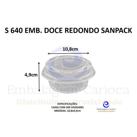 S 640 EMB. DOCE REDONDO CX.300 SANPACK