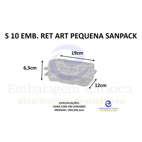 S 10 EMB. RET ART PEQUENA CX.100 SANPACK