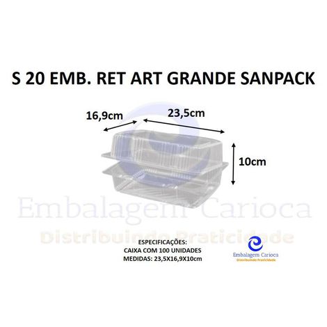 S 20 EMB. RET ART GRANDE CX.100 SANPACK