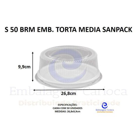 S 50 BRM EMB. TORTA MEDIA CX.50 SANPACK