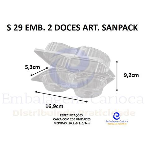 S 29 EMB. 2 DOCES ART. CX.200 SANPACK