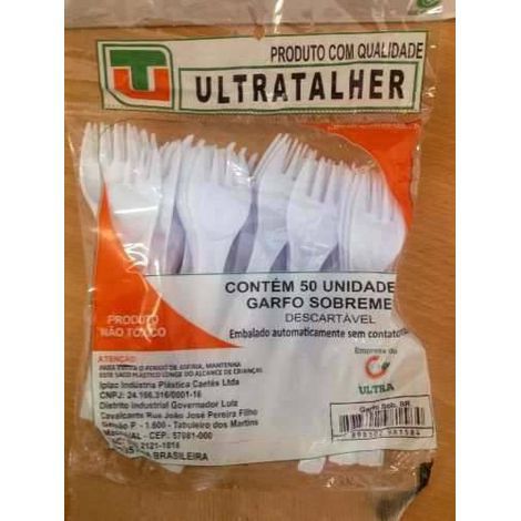 GARFO SOBREMESA BRANCO 20X50 ULTRA