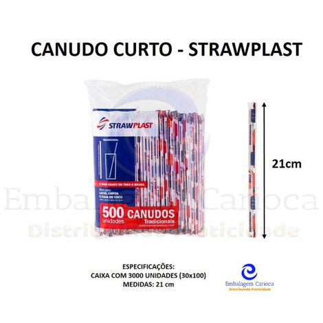 CANUDO CURTO 30X100 21CM STRAWPLAST 225