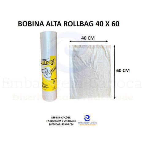 BOBINA ALTA 40 X 60 FD 6X400 ROLLBAG
