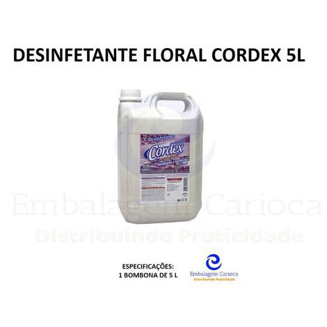DESINFETANTE FLORAL CORDEX 5L
