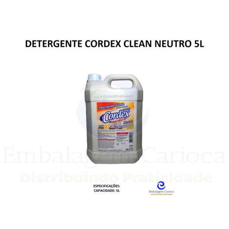 DETERGENTE CORDEX CLEAN NEUTRO 5L