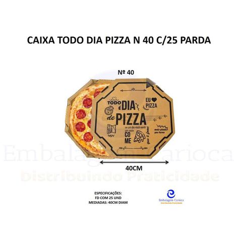 CAIXA TODO DIA PIZZA N 40 C/25 PARDA